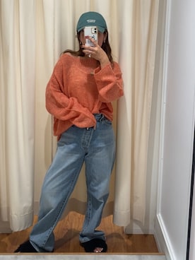 中井菜摘さん（レディース・153cm）の秋コーディネート