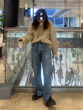 中井菜摘さん（レディース・153cm）の冬コーディネート