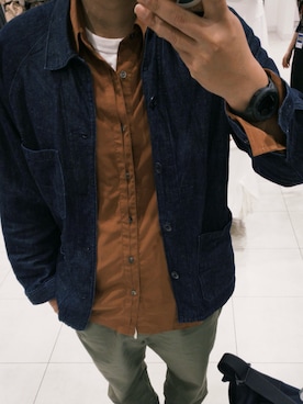 「アイテム（腕時計）」を使った、stoshさん（メンズ・175cm）の冬コーディネート