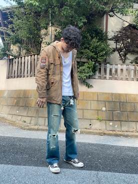 「POLO RALPH LAUREN（ポロ ラルフ ローレン）のアイテム（ジャケット/アウター）」を使った、ししまるさん（メンズ・173cm）の夏コーディネート