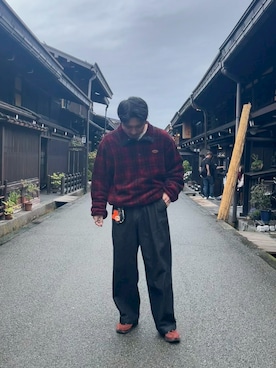 「アイテム（その他アウター）」を使った、ししまるさん（メンズ・173cm）の秋コーディネート