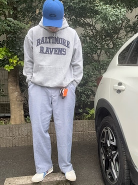 「アイテム（パーカー）」を使った、ししまるさん（メンズ・173cm）の秋コーディネート