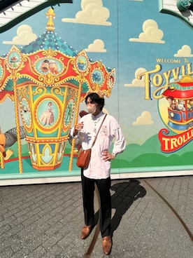 「IL BISONTE（イルビゾンテ）のアイテム」を使った、ししまるさん（メンズ・173cm）の秋コーディネート