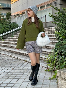 「マイベストコーデ2023」｜rinoさん（レディース・160cm）の冬コーディネート