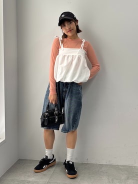 「WEGO（ウィゴー）のアイテム」を使った、rinoさん（レディース・160cm）の夏コーディネート