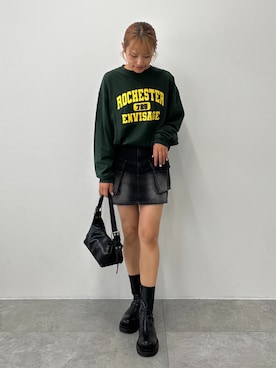 「PHILLY（フィリー）のアイテム（バッグ）」を使った、rinoさん（レディース・160cm）の秋コーディネート