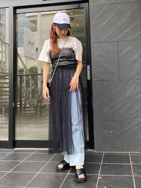 rinoさん（レディース・160cm）の夏コーディネート