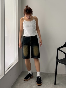 「Reebok（リーボック）のアイテム」を使った、rinoさん（レディース・160cm）の夏コーディネート
