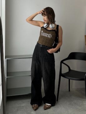 「アイテム（タンクトップ）」を使った、rinoさん（レディース・160cm）の夏コーディネート