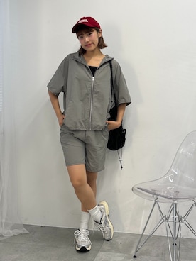 「アイテム（キャミソール）」を使った、rinoさん（レディース・160cm）の夏コーディネート