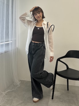 「Reebok（リーボック）のアイテム」を使った、rinoさん（レディース・160cm）の夏コーディネート