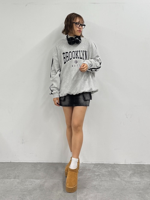 セール】WEGO/ヴィンテージウォッシュデニムカーゴミニスカート