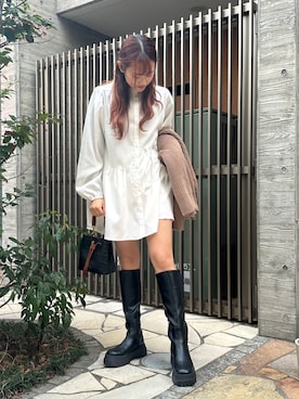 rinoさん（レディース・160cm）の冬コーディネート