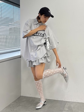 「WEGO（ウィゴー）のアイテム（ハンドバッグ）」を使った、rinoさん（レディース・160cm）の夏コーディネート