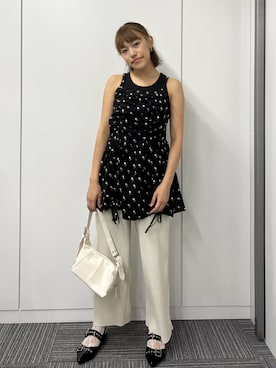 「アイテム（パンプス）」を使った、rinoさん（レディース・160cm）の夏コーディネート