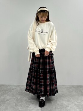 「WEGO（ウィゴー）のアイテム（カチューシャ）」を使った、rinoさん（レディース・160cm）の冬コーディネート