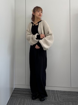「大人ガーリー」｜「アイテム（キャミソール）」を使った、rinoさん（レディース・160cm）の春コーディネート