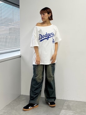 「アイテム（Tシャツ/カットソー、その他）」を使った、rinoさん（レディース・160cm）の夏コーディネート