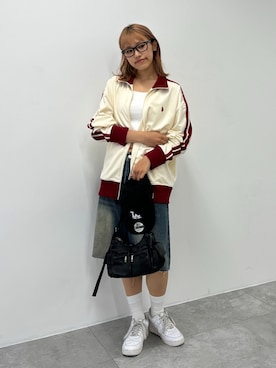 「アイテム（ブルゾン）」を使った、rinoさん（レディース・160cm）の秋コーディネート