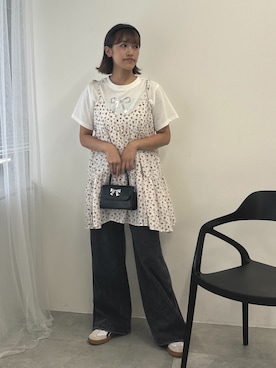 「WC（ダブル シー）のアイテム」を使った、rinoさん（レディース・160cm）の夏コーディネート