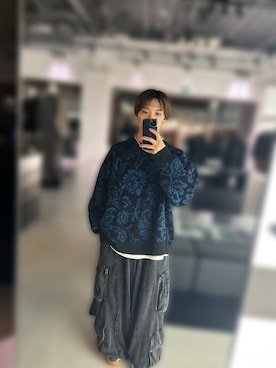 「HARE（ハレ）のパンツ（その他パンツ、ブラック系）」を使った、夢斗さん（メンズ・162cm）の秋コーディネート