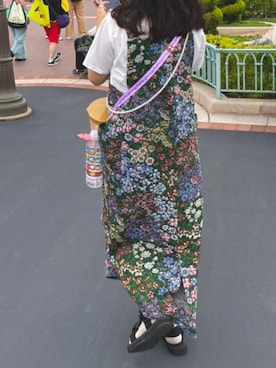 「merry jenny（メリージェニー）のアイテム（ジャンパースカート）」を使った、fuさん（レディース・152cm）の冬コーディネート