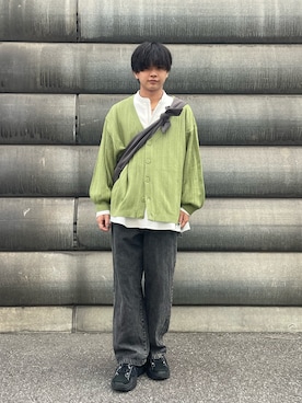 「ADAMASTE（アダマスト）のアイテム（パンツ）」を使った、hide158さん（メンズ・158cm）の春コーディネート
