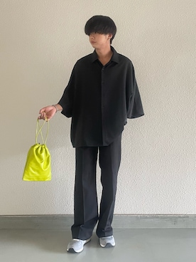 「Ellno Loset（エルノロゼット）のアイテム（ブレスレット）」を使った、hide158さん（メンズ・158cm）の夏コーディネート