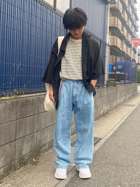 「ADAMASTE（アダマスト）のアイテム（スニーカー）」を使った、hide158さん（メンズ・158cm）の夏コーディネート