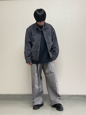 「ブルベ冬」｜「アイテム（アクセサリー）」を使った、hide158さん（メンズ・159cm）の春コーディネート