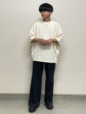 「Ellno Loset（エルノロゼット）のアイテム（ブレスレット）」を使った、hide158さん（メンズ・159cm）の春コーディネート