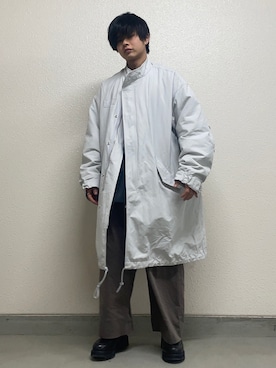 「RAGEBLUE（レイジブルー）のアイテム（モッズコート）」を使った、hide158さん（メンズ・160cm）の冬コーディネート