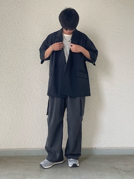「Ellno Loset（エルノロゼット）のアイテム（ブレスレット）」を使った、hide158さん（メンズ・158cm）の夏コーディネート