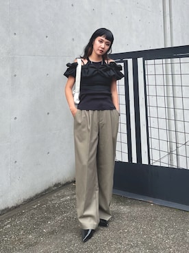 「アイテム（キャミソール）」を使った、なりまおさん（レディース・162cm・30代）の秋コーディネート