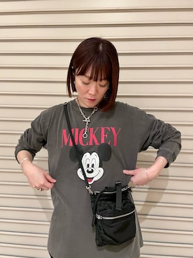 「GLOSTER（グロスター）のアイテム（バッグ）」を使った、ほこさん（レディース・158cm）の秋コーディネート