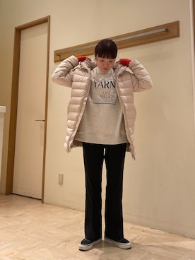 「THE SHINZONE（ザ　シンゾーン）のアイテム（スラックス）」を使った、ほこさん（レディース・158cm）の冬コーディネート