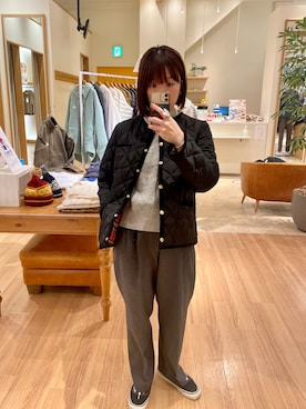 「Traditional Weatherwear」｜「アイテム（ブルゾン）」を使った、ほこさん（レディース・158cm）の秋コーディネート