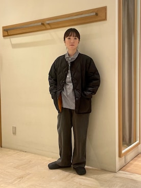 「GEVACO」｜「アイテム（シューズ）」を使った、ほこさん（レディース・158cm）の秋コーディネート