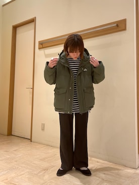 「GEVACO」｜「アイテム（その他シューズ）」を使った、ほこさん（レディース・158cm）の冬コーディネート
