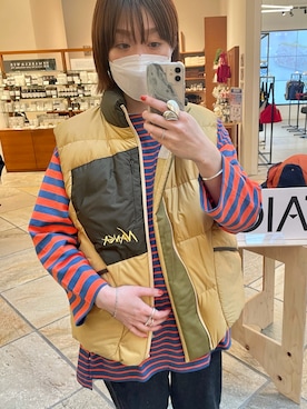 「FREDY&GLOSTER」｜「アイテム（ダウンベスト）」を使った、ほこさん（レディース・158cm）の冬コーディネート