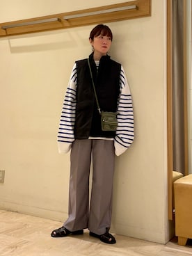 「Paraboot（パラブーツ）のアイテム」を使った、ほこさん（レディース・158cm）の冬コーディネート