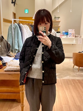 「Traditional Weatherwear」｜「アイテム（ブルゾン）」を使った、ほこさん（レディース・158cm）の秋コーディネート