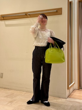 「TAION」｜「アイテム（アクセサリー）」を使った、ほこさん（レディース・158cm）の冬コーディネート