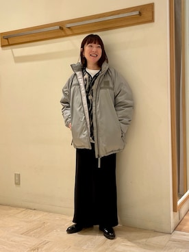 「アイテム（ダウンジャケット/コート）」を使った、ほこさん（レディース・158cm）の冬コーディネート