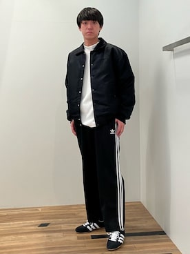 「長袖」｜「アイテム（ジャケット/アウター）」を使った、MKさん（メンズ・180cm）の冬コーディネート