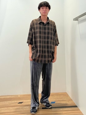 「adidas（アディダス）のFB TPベロア / ファイヤーバード トラックパンツ ベロア / ジャージ / アディダスオリジナルス adidas Originals（その他パンツ）」を使った、MKさん（メンズ・180cm）の秋コーディネート