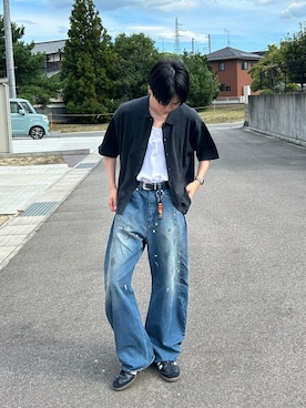 「アイテム（キーケース/キーアクセサリー）」を使った、くもるさん（メンズ・166cm）の秋コーディネート