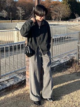 「アイテム（キーホルダー）」を使った、くもるさん（メンズ・166cm）の冬コーディネート