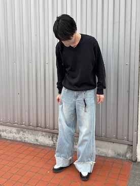 「LURAKU（ルラク）のアイテム」を使った、くもるさん（メンズ・167cm）の春コーディネート