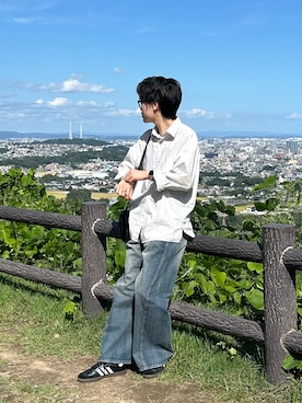 「アイテム（ブレスレット）」を使った、くもるさん（メンズ・166cm）の秋コーディネート
